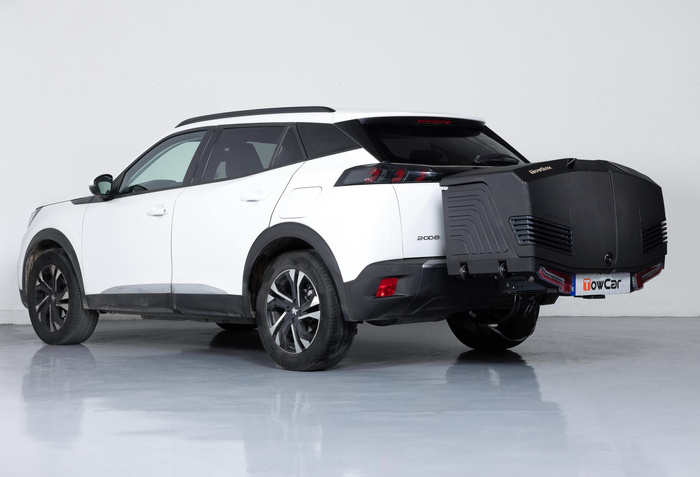 Towbox V3 black LED Edition - Gepäckbox für die Anhängerkupplung