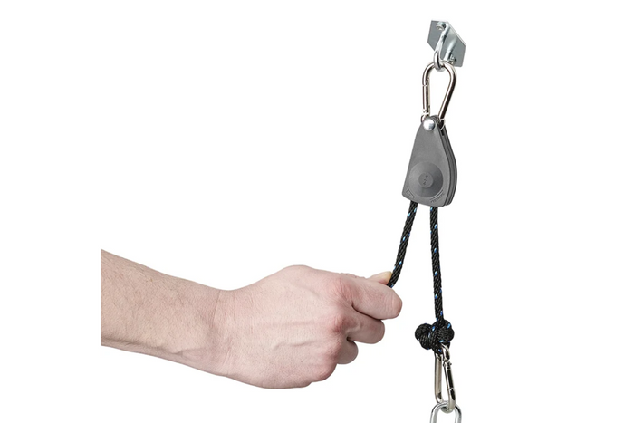 Set aus zwei ProPlus 320054V01 Drahtseilwinden, Drahtseilzüge mit Ratsche, 2,5 m, 136 kg