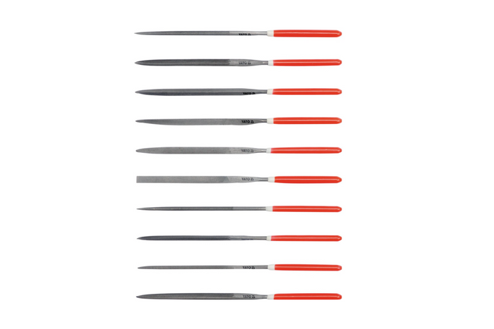 Nadelfeilenset, 10-teilig, YATO YT-6164, 4 x 160 x 75 mm
