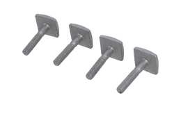 Einsatz für Aluminiumträger 35mm x M6 (4 Stk.)