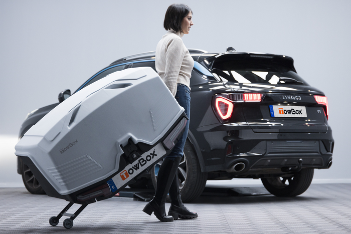 Towbox Alpha Classic Grau - Heckträgerbox