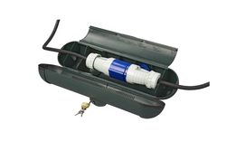 Verlängerungskabelgehäuse mit Vorhängeschloss ProPlus 420356 Sicherheitsfach für CEE-Stecker