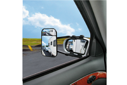 Universelle Anhängerspiegelleuchte mit flacher und konvexer Linse