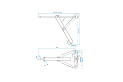 ProPlus 361501 ausziehbarer Eckstabilisator für 500-kg-Anhänger, 457 mm