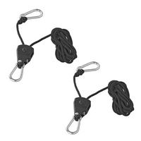 Set aus zwei ProPlus 320054 Drahtseilwinden, Drahtseilzüge mit Ratsche, 2,5 m, 68 kg