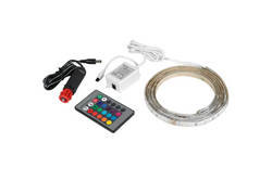 RGB-LED-Streifen mit selbstklebendem Band, Lampe 12/24 V, 200 cm