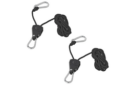 Set aus zwei ProPlus 320054 Drahtseilwinden, Drahtseilzüge mit Ratsche, 2,5 m, 68 kg