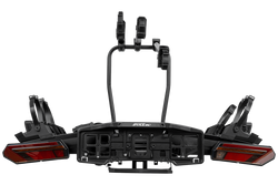 Inter Pack Velox 3 LED – faltbarer Anhängerkupplungs-Fahrradträger für 3 Fahrräder mit LED-Beleuchtung
