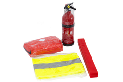 HERMON-Autoset: Verbandskasten, Feuerlöscher, Warndreieck, Warnweste