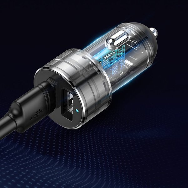 BASEUS Hochleistungs-Autoladegerät 2x USB + 2x Zigarettenanzünderbuchse 80W