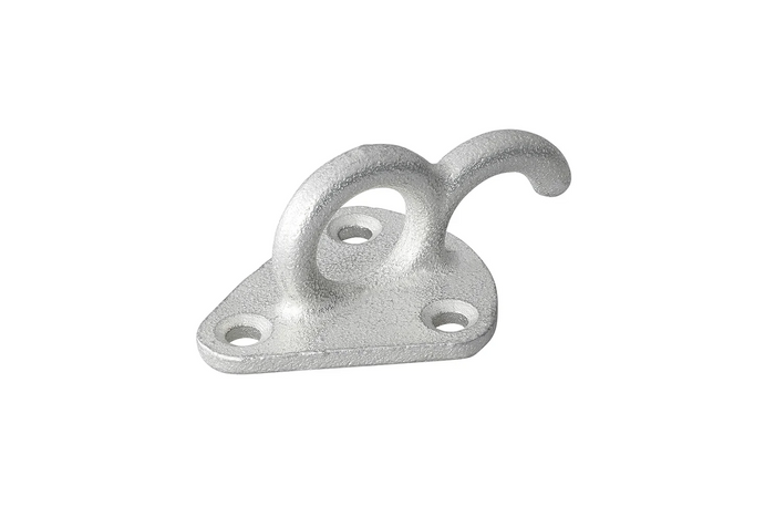 ProPlus 342157 Metall-Seitenhaken mit Öse zur Befestigung von Planen und Anhängerseilen