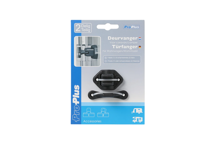 ProPlus 362622PMBK Wohnwagen-Türriegel, schwarzer Türhaltegriff