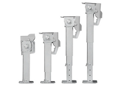 Set aus zwei ausziehbaren Stützen mit Kurbel und ProPlus 361500 Halterung für 1000 kg Pritschenanhänger 290-460 mm