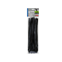 LAMPA Kabelbinder 70038 schwarze Kabelbinder 30cm 100 Stück.