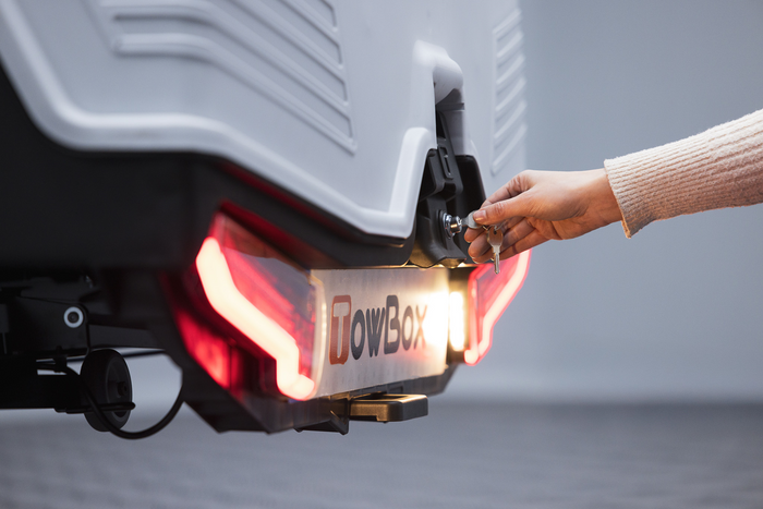 Towbox Alpha Classic Grau - Heckträgerbox
