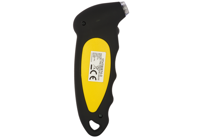 Digitales Reifendruckmessgerät von STANLEY Automotive, Messbereich 0-6,2 bar