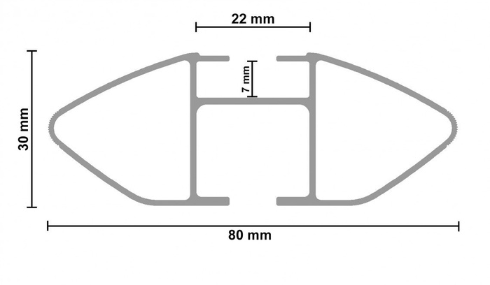 G3 Pacific Aero 64.210-68.154 Aluminium-Dachträger