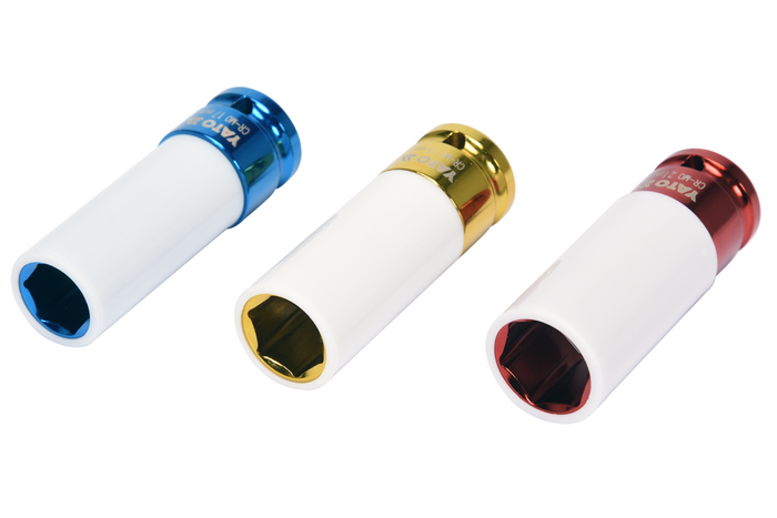 Schlagschrauber-Einsätze für Aluminiumfelgen YATO YT-1056 17-21mm 3 Stück.