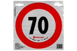 Reflektierender Aufkleber LAMP Geschwindigkeitsbegrenzung 70 km/h Schild B-33