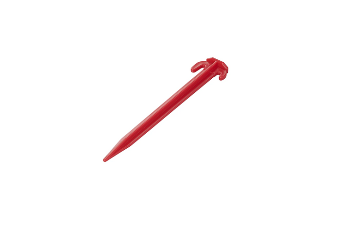 Set mit sechs ProPlus-Zeltheringen 364824, Kunststoffheringe zur Befestigung von Abspannleinen, 19 cm