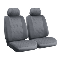 LAMPA Glamur grauer Autositzbezug-Satz, für die Vordersitze