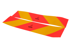 Aufkleber, reflektierende Aufkleber, kurze HERMON-Kennzeichnungsschilder für schwere Nutzfahrzeuge, 565 x 132 mm, links + rechts