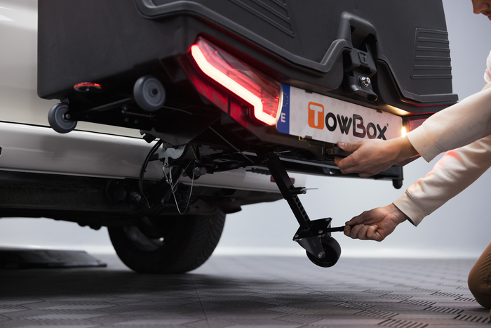 Towbox Camper Alpha schwarze LED (lang) - Heckträgerbox