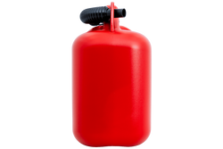 10-Liter-HERMON-Kunststoffkanister mit Trichter, rot