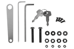 3/4-Zoll-Fahrradadapter für Velox 2/3 LED-Fahrradplattform (schwarz)