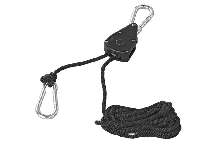 Set aus zwei ProPlus 320054 Drahtseilwinden, Drahtseilzüge mit Ratsche, 2,5 m, 68 kg