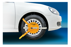 Radschloss LAMP WRADKLEMME Diebstahlschutz für 13–18"-Räder