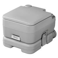 ProPlus 370415CR Tragbare Campingtoilette Grau 10L/10L