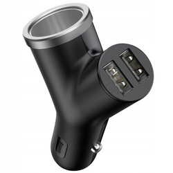 BASEUS Y-Typ 2xUSB-Autoladegerät, Zigarettenanzünderbuchse 40W