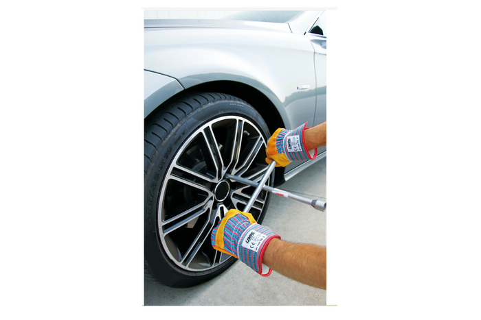 LAMPA Shammy Werkstatthandschuhe, Lederhandschuhe, Größe 9