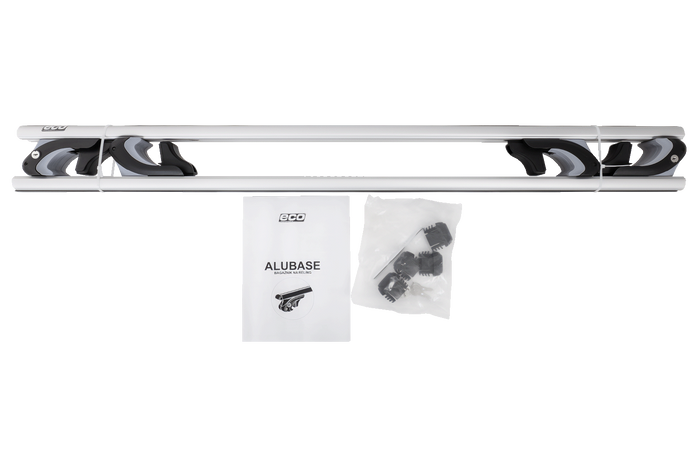 Dachträger Eco Alubase 120 - universeller Aluminium-Dachträger für Reling
