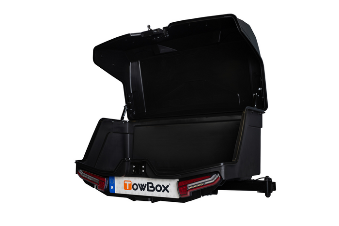 Towbox Camper Alpha schwarze LED (kurz) - Heckträgerbox