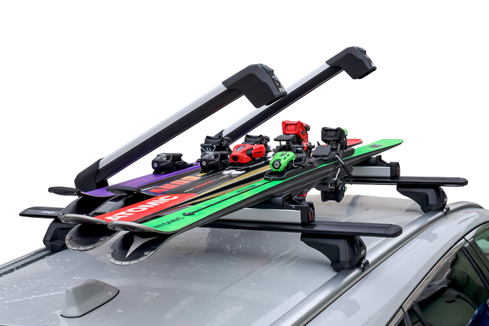 Inter Pack Frostline 4 - ausziehbarer Aluminiumhalter für 4 Paar Ski oder 2 Snowboards