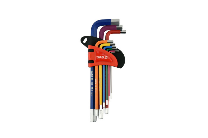 YATO YT-05631 Inbusschlüsselsatz 1,5-10 mm 9-teilig.