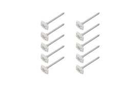 Set mit zehn ProPlus Heringen für Zeltunterlagen 361736V01, Metallheringe für Campingmatten, 10 cm