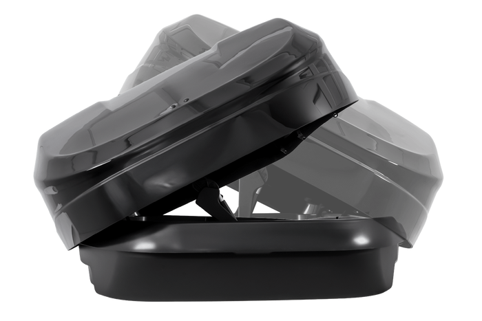 Inter Pack Monsun PRO L Dachbox, Schwarz Metallic