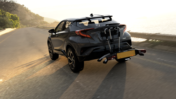 Peruzzo Atlantis 2 E-Bike - Anhängerkupplungs-Fahrradplattform für Elektrofahrräder