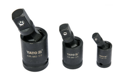 YATO YT-10643 Schlaggelenksatz 1/4", 3/8", 1/2" 3 Stück.