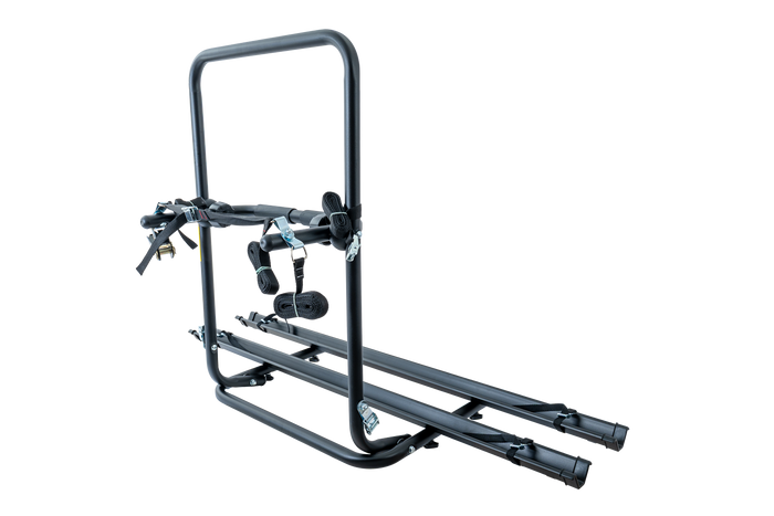 Peruzzo Brennero 4x4 Ersatzrad-Fahrradträger - 2-Fahrradträger mit Schienen (schwarz)