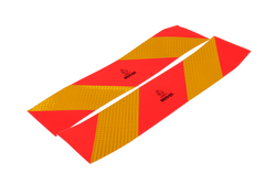 Aufkleber, reflektierende Aufkleber, kurze HERMON-Kennzeichnungsschilder für schwere Nutzfahrzeuge, 565 x 132 mm, links + rechts