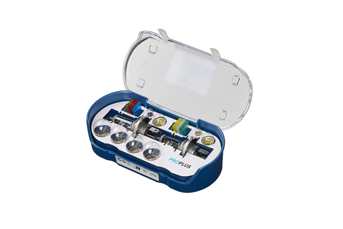 H4-Lampenset für Wohnmobile und Pkw, ProPlus 410134, 16-teiliges Ersatzteilset