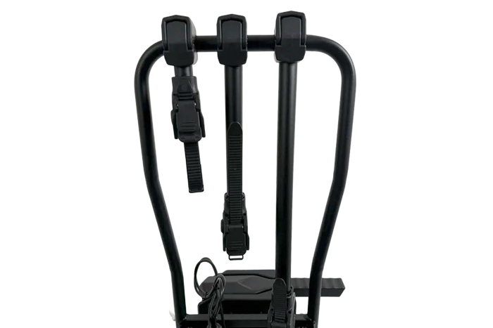 Platforma rowerowa na hak WG-TPAF3 na 3 rowery składana światła LED (czarna)