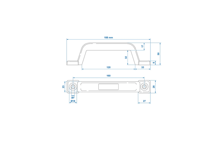 ProPlus 362614 Manövriergriff, Seitengriff, 188 mm