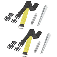 Set aus zwei ProPlus 361728 Sturmbändern für Markisen und Vordächer 2x3m