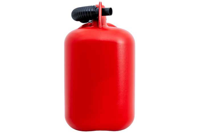 10-Liter-HERMON-Kunststoffkanister mit Trichter, rot