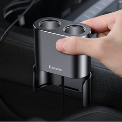 BASEUS Hochleistungs-Autoladegerät 2x USB + 2x Zigarettenanzünderbuchse 80W
